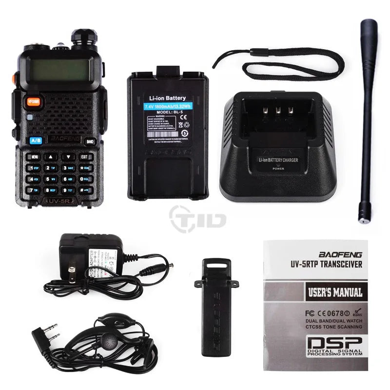 UV-5R Walkie Talkie VHF/UHF136-174Mhz&400-520Mhz Dual Band