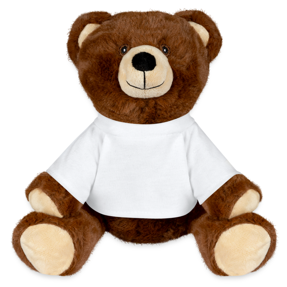 Eco Cuddle Companion Teddy Bear "Recyclebear" Brown - white