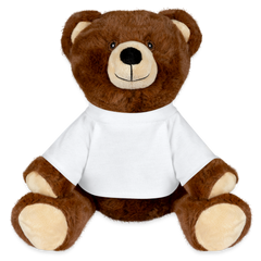 Eco Cuddle Companion Teddy Bear "Recyclebear" Brown - white