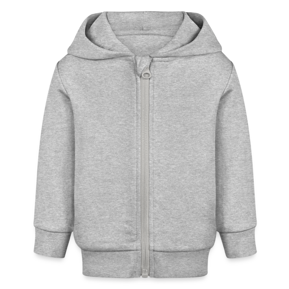 Snuggle Zip Organic Baby Hoodie - BABY CONNECTOR - heather grey