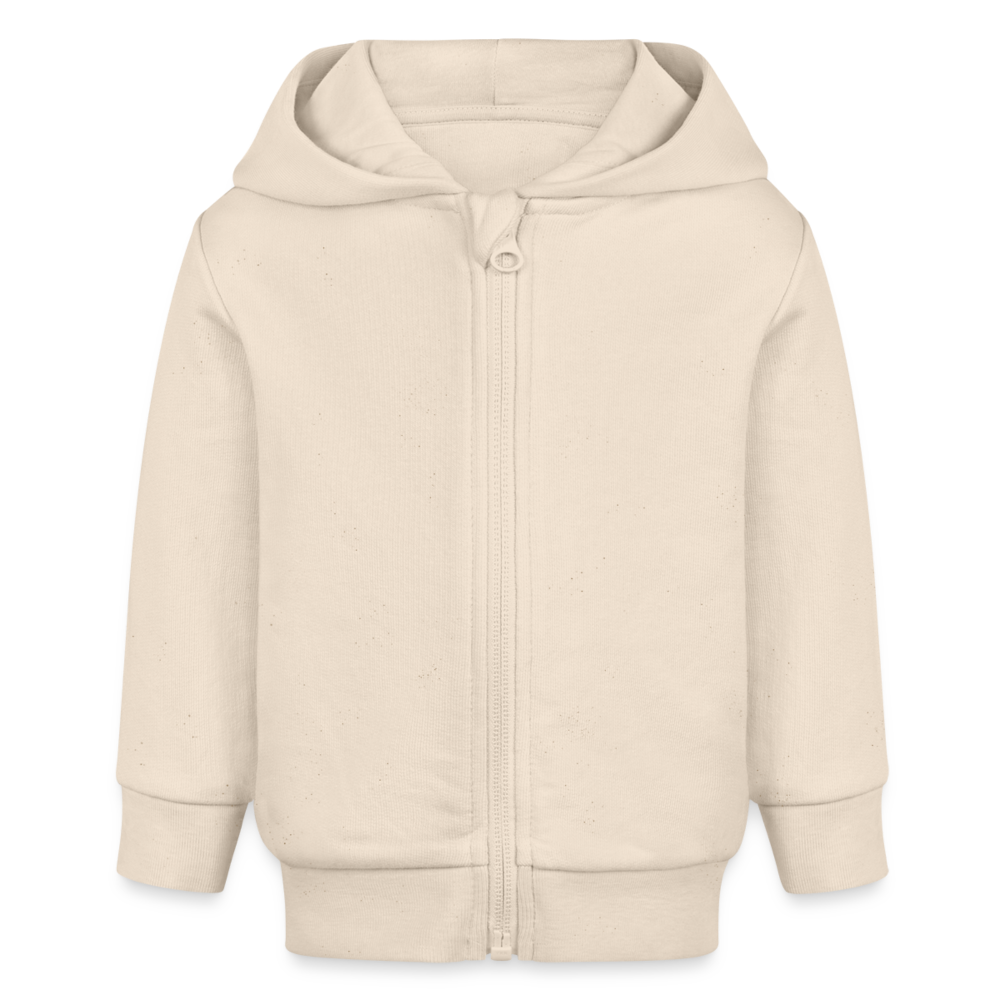 Snuggle Zip Organic Baby Hoodie - BABY CONNECTOR - natural raw